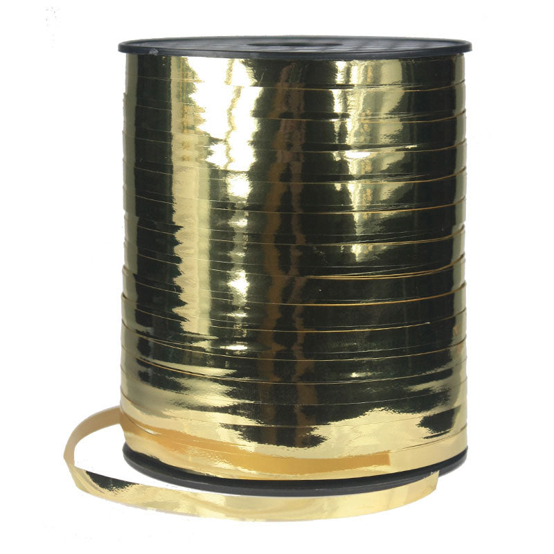 FS Crimped Ribbon 5mm x 500Y Spool Met /Gold