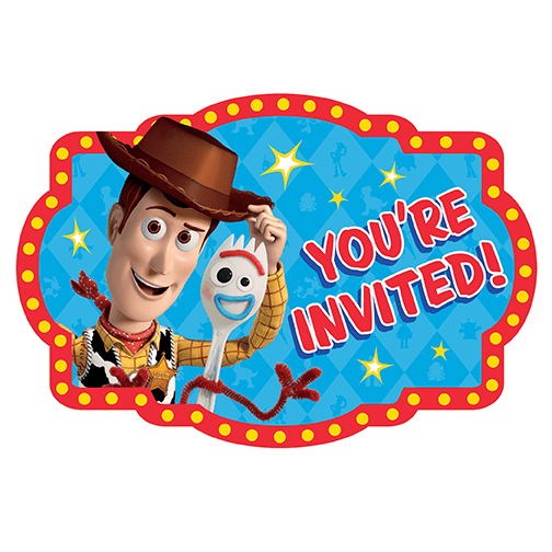 Toy Story Invitations 8pcs