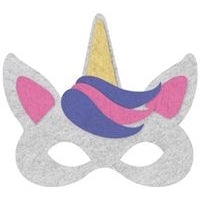 MASK FELT 2PK UNICORN