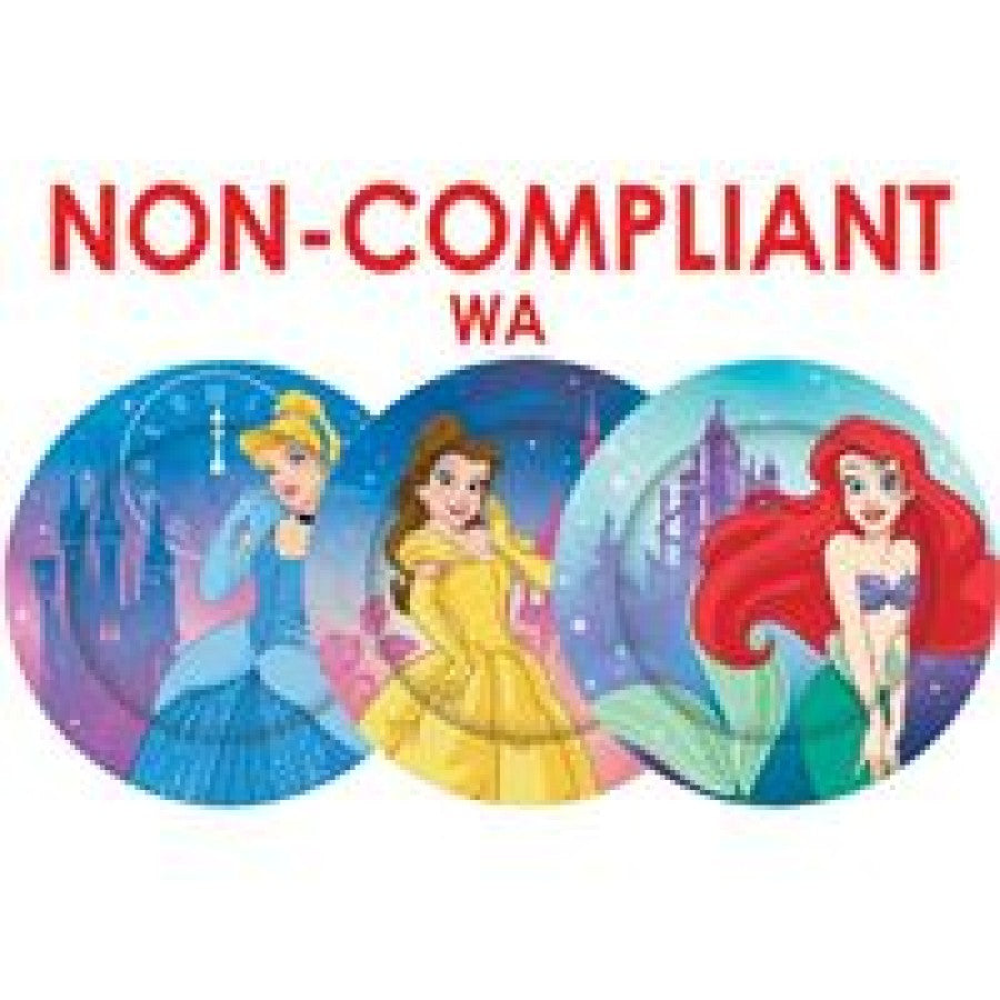 PLATES PAPER 8PK DSNY PRNCSS