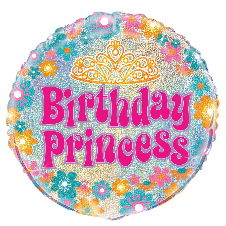 BIRTHDAY PRINCESS 45CM (18") FOIL PRISMATIC