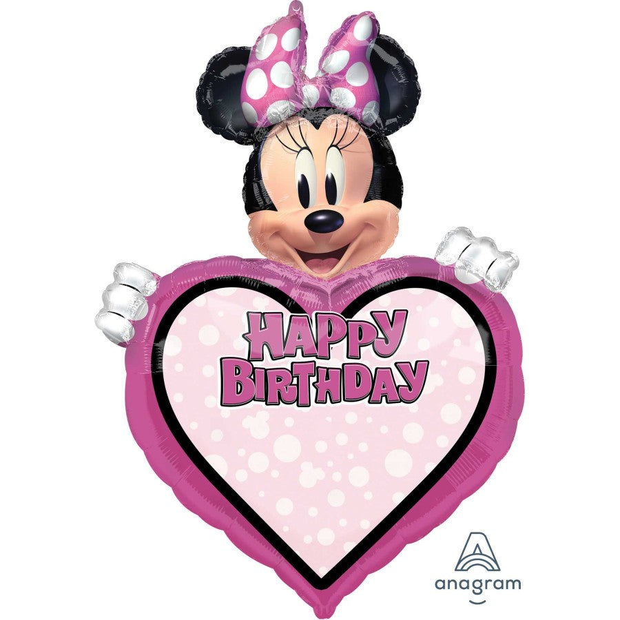 SS Personalised XL Minnie Mouse Forever Happy Birthday