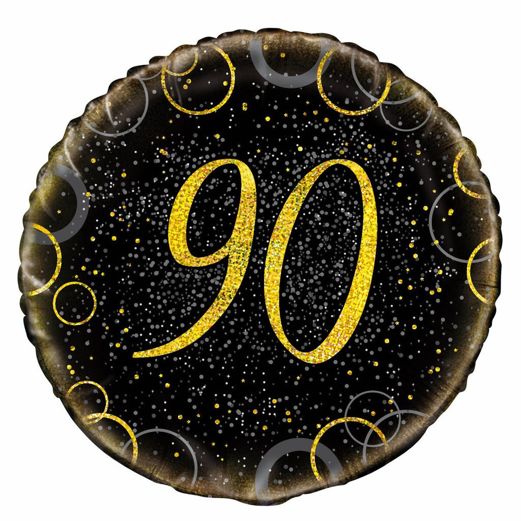 Black and Gold 90 18" Foil