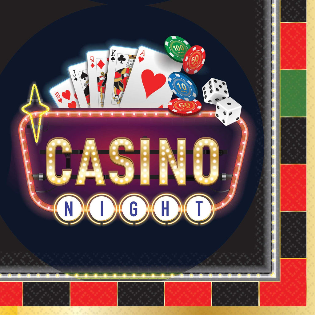 Casino roll the dice napkins PK16