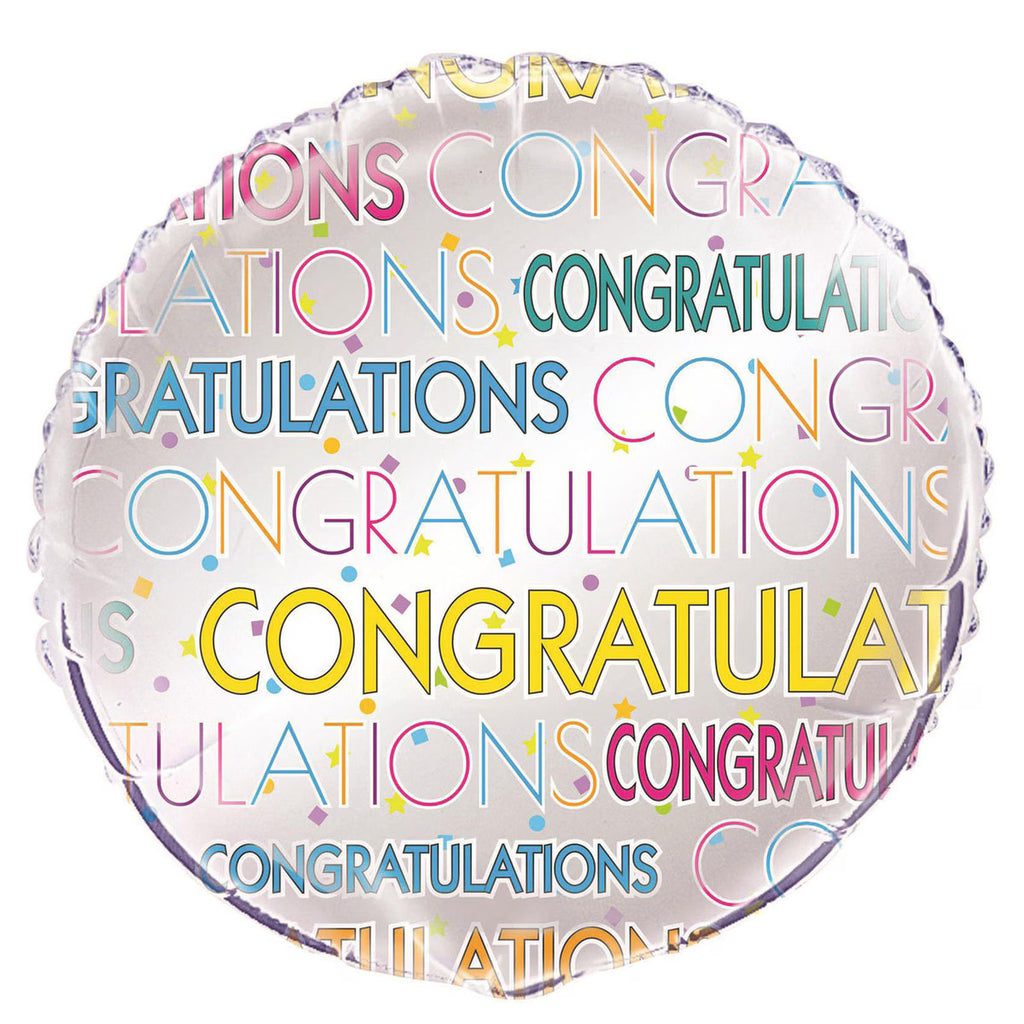 Congrats Star 18" Foil BLN PKG