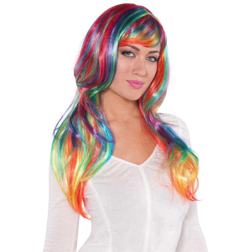 Glamorous Wig Adult/Child - Rainbow
