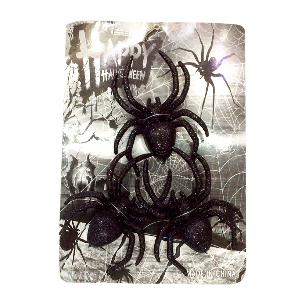PK/3 LARGE SPIDERS ON COLOUR CARD