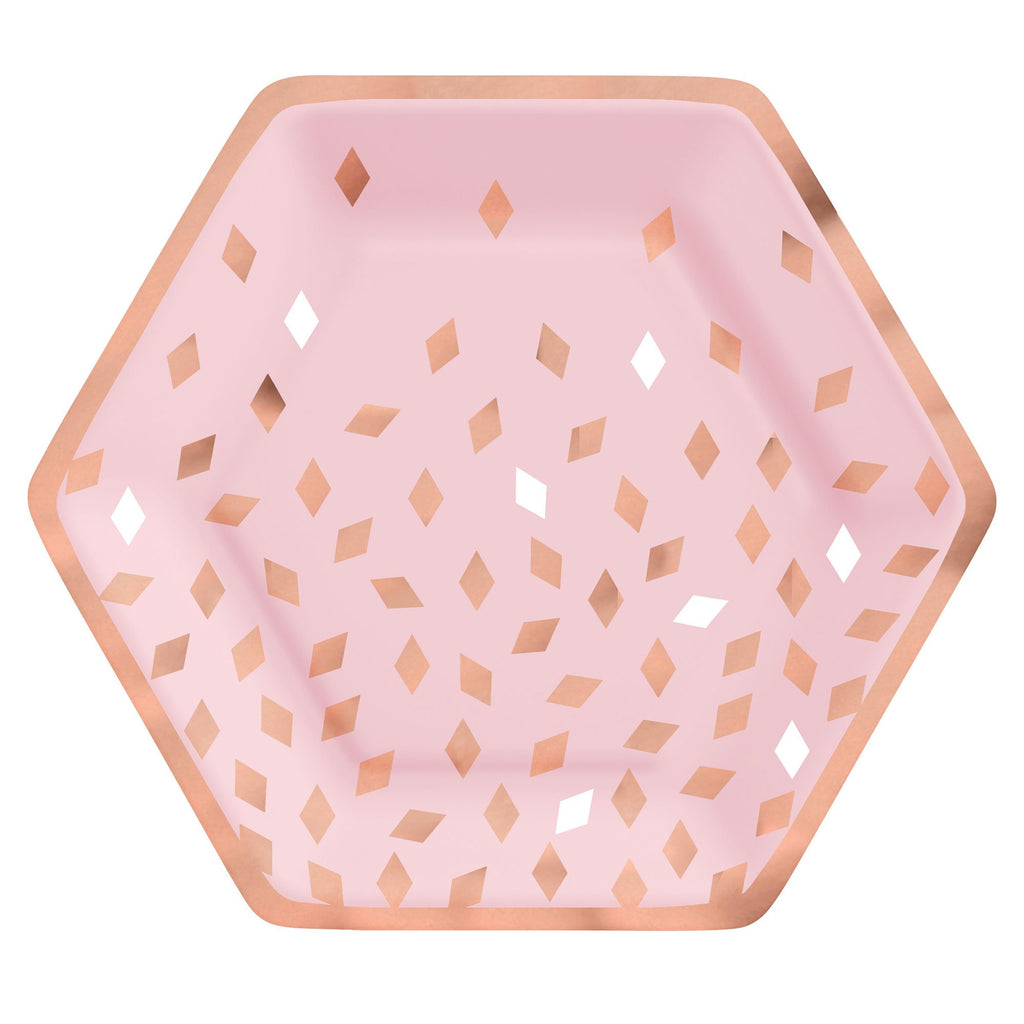 Blush BDAY 9in/23cm Hex Plate