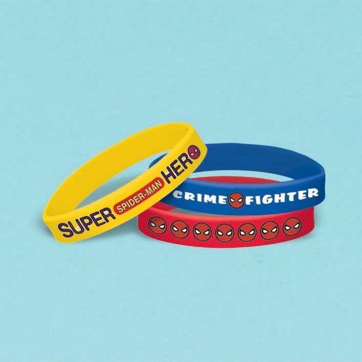 Spider-Man Webbed Wonder Rubber Bracelets PK6