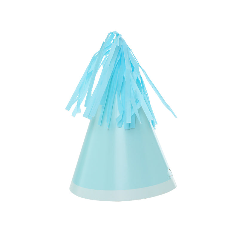 FS Party Hat with Tassel Topper Pastel Blue 10pk