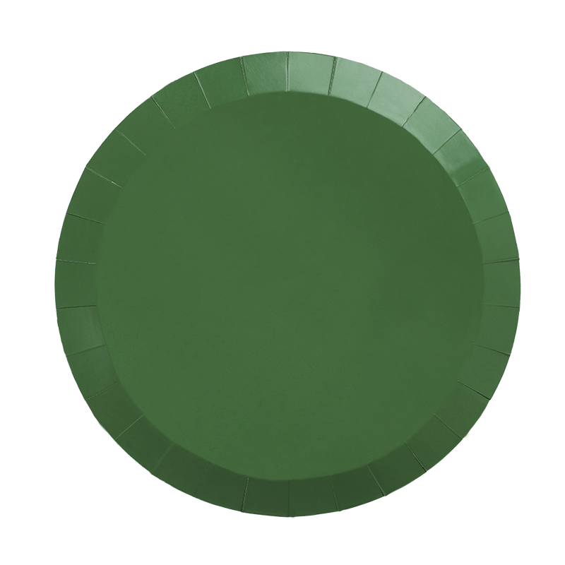 Sage Green Paper Round Dinner Plate 9inch pk20