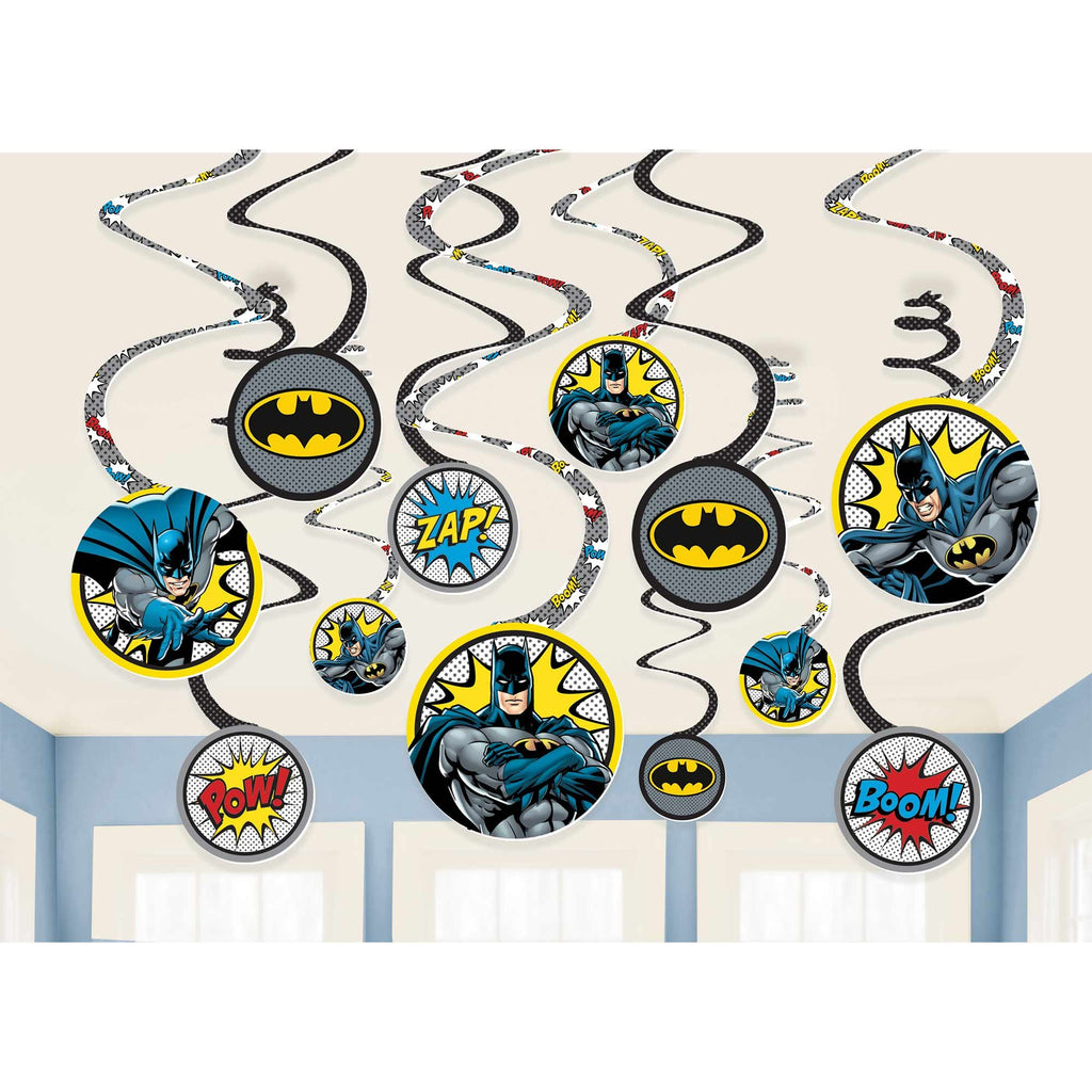 Batman Heroes Unite Spiral Decorations