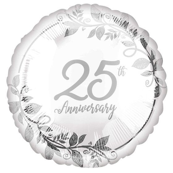 45CM STANDARD HX HAPPY 25TH ANNIVERSARY