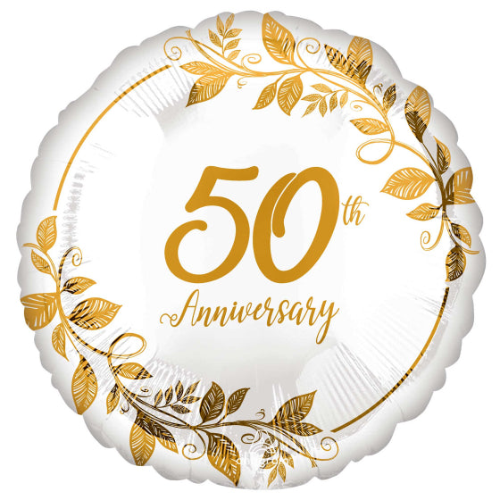 45CM STANDARD HX HAPPY 50TH ANNIVERSARY