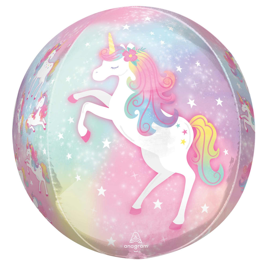 Unicorn Orbz 15" Balloon