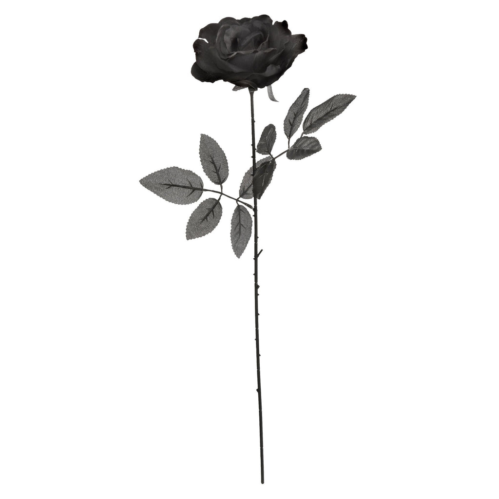 Fabric Black Rose