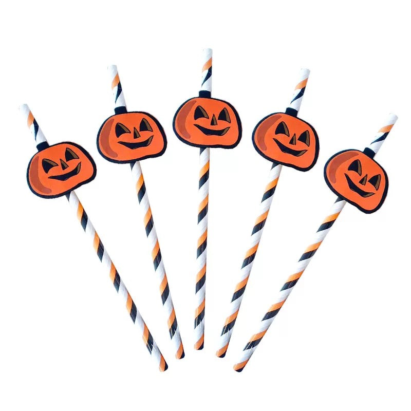 5pcs Halloween straws