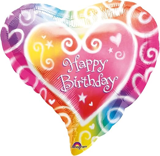 STD XL Watercolor Birthday Foil