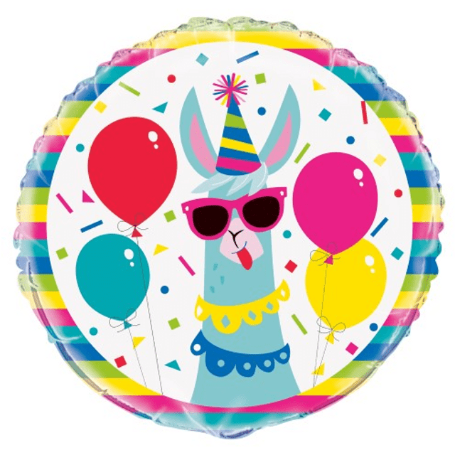 Llama Foil Balloons 18"