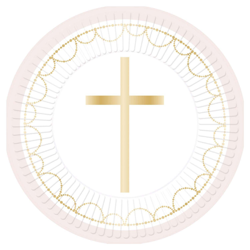 Botanical Pink Cross 9in/22cm Plt