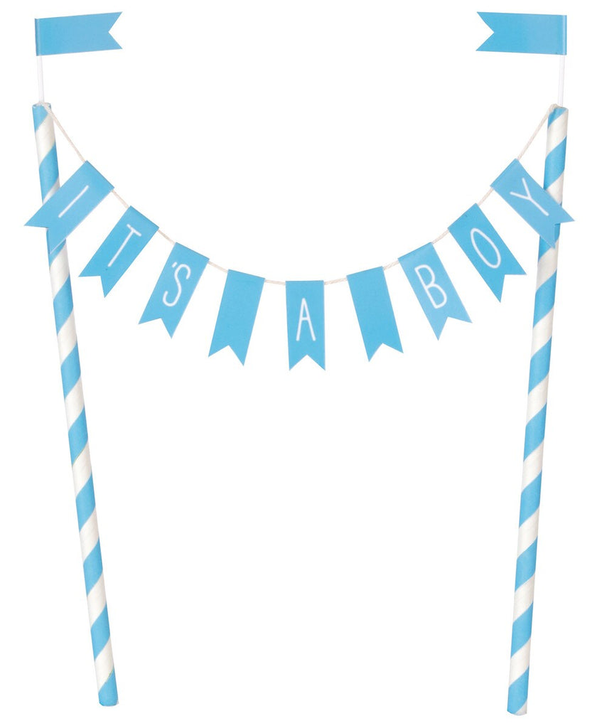 Its boy Bunting Cake Topper