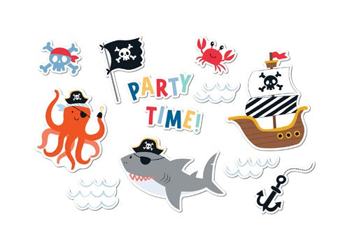 Wall Decorations Ships Ahoy 12Pk