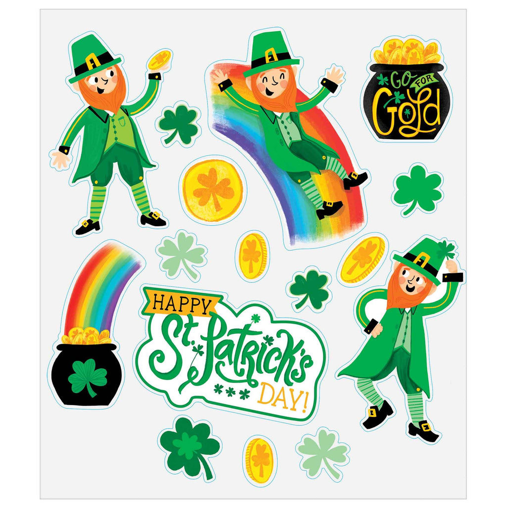 St Pats Vinyl Window Dec