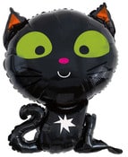 Black Cat Shape 61cm (24") Foil Balloon