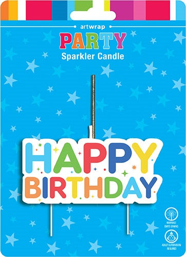 Candle Sparkler Happy Birthday