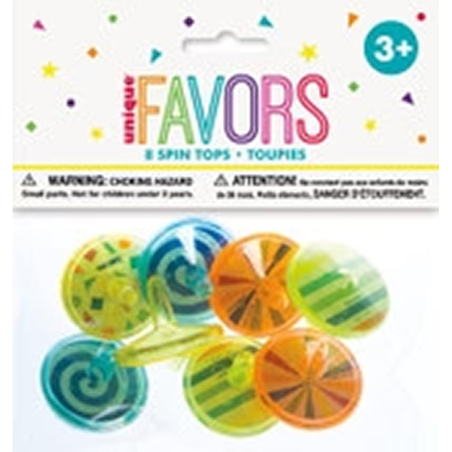 8 SPIN TOPS