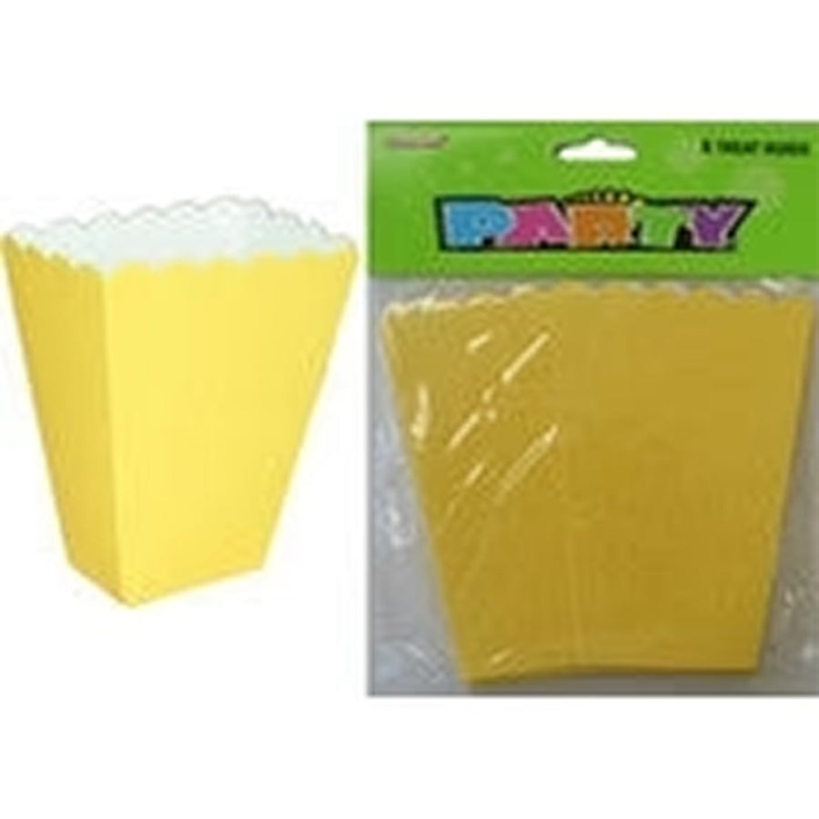 8 TREAT BOXES - SUN YELLOW