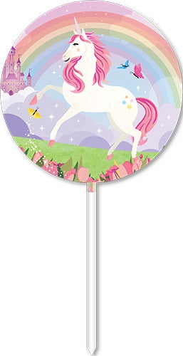 Cake Topper Acrylic 1pk Unicorn