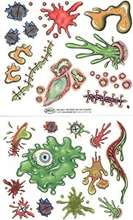 Grossout Temporary Tattoo's (Oozy Goo)