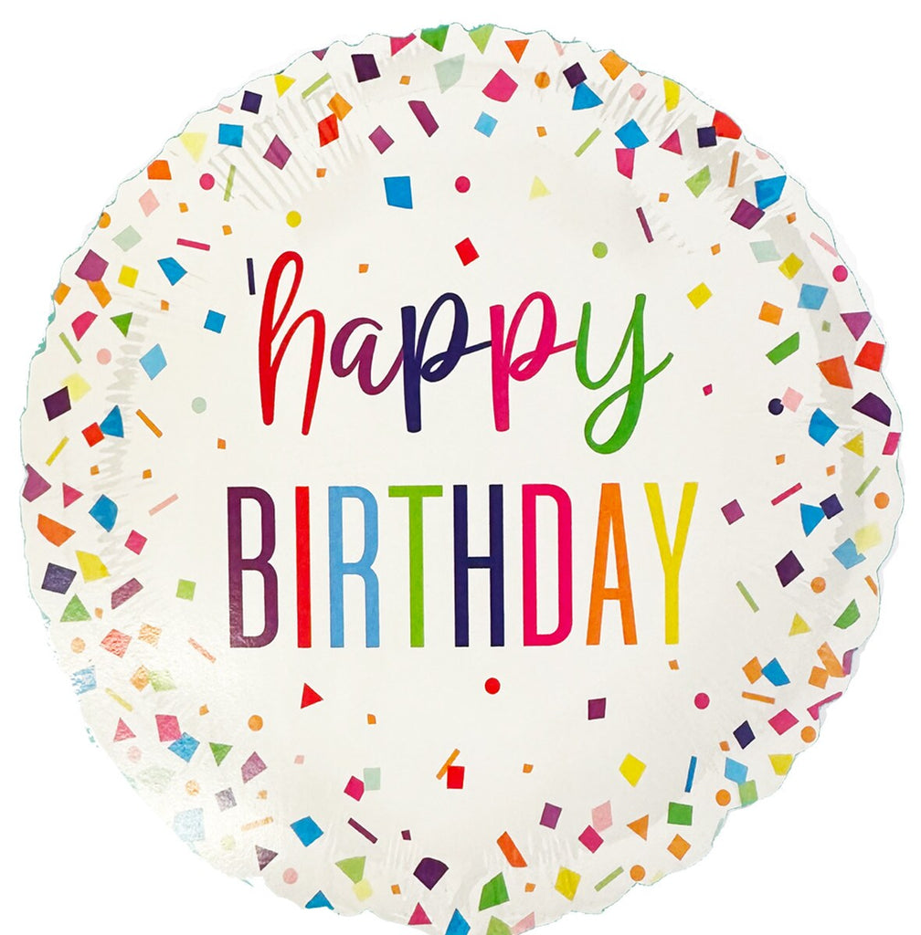 Bright Confetti "Happy Birthday" 45cm
