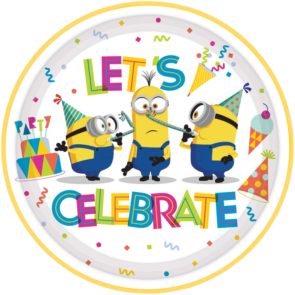 Minions 7 in/ 17cm Paper Plates