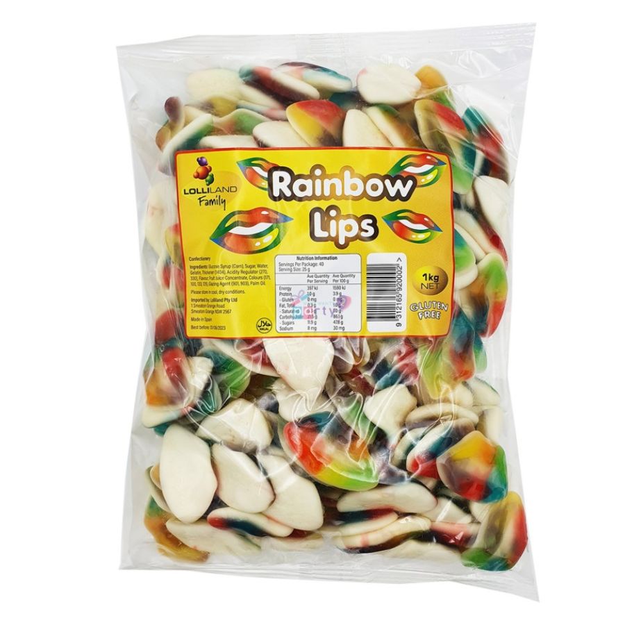 Rainbow Gummi Lips 1Kg