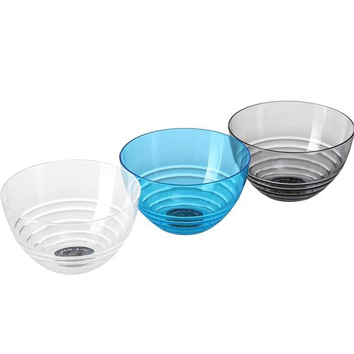 WAVE DECO SALAD BOWL 25.5CM 3 ASSTD