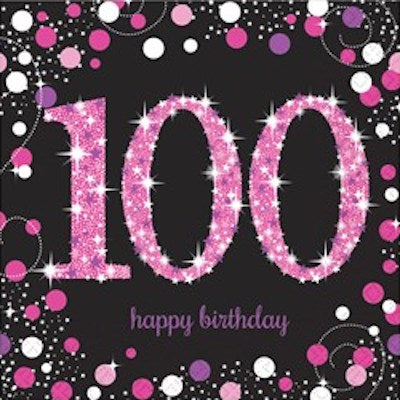 Pink 100 Napkins