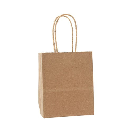 4pk Small Brown Kraft Bag