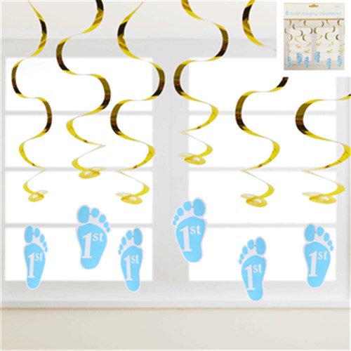 6 Swirl Hanging Deco