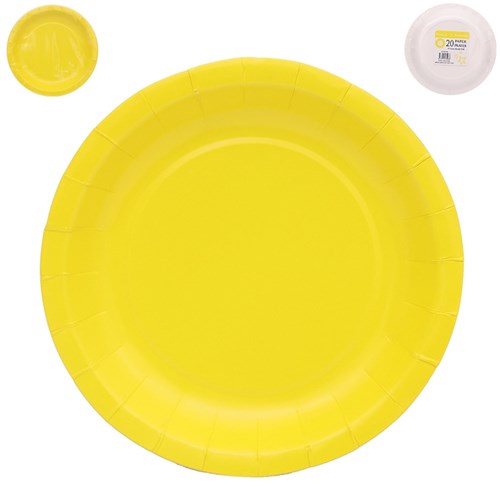 20PK 18CM PLATES-DANDELION