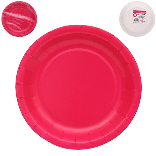 20 18CM PLATES-MAGENTA