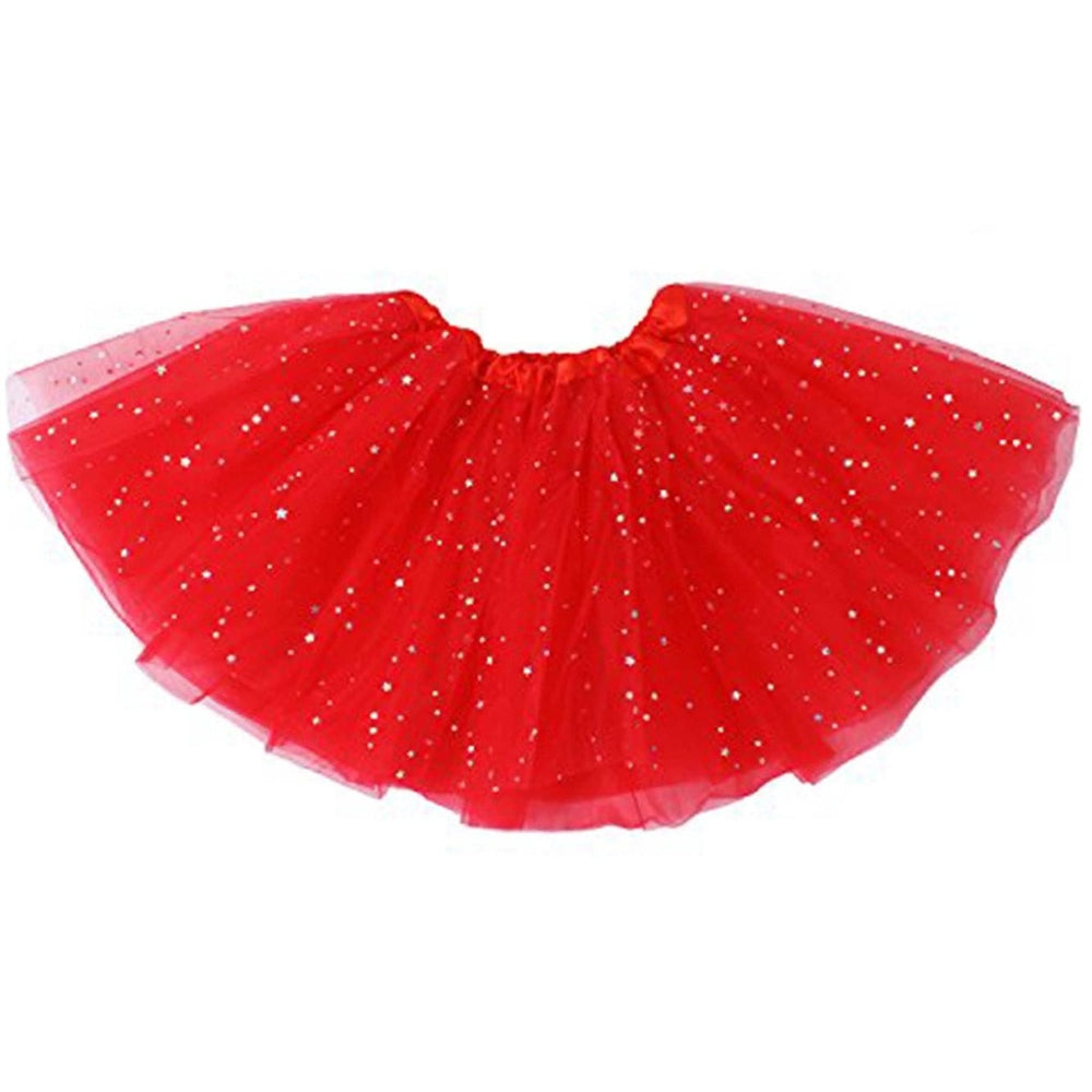 Red 40cm Glitter 4 layer Tutu