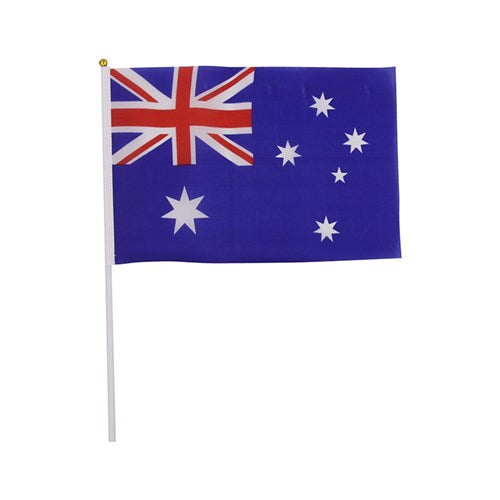 10PK 10x15cm Aus Flag On Stick