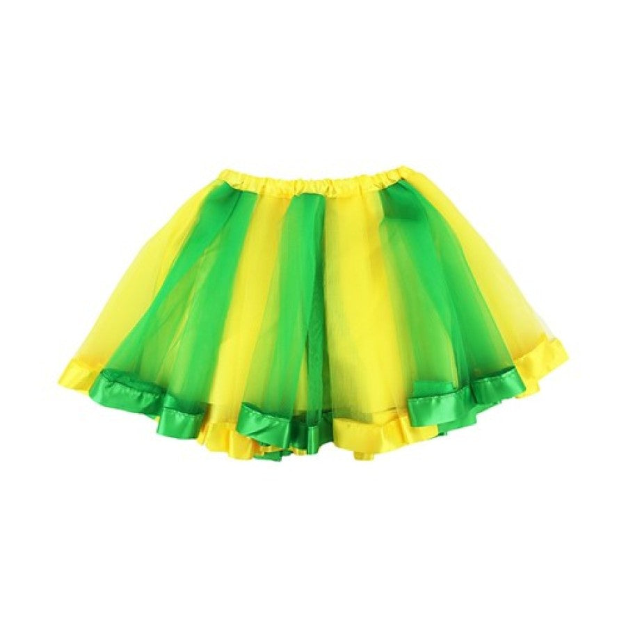 Green &amp; Gold Polyester 3 Layer Tutu