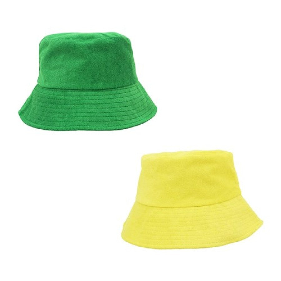 2A Green &amp; Gold Terry Towelling Hat