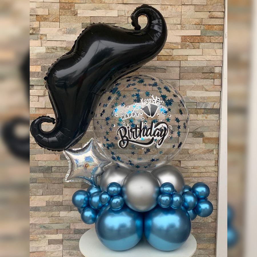 Air-filled Moustache with Bubble Table Setup