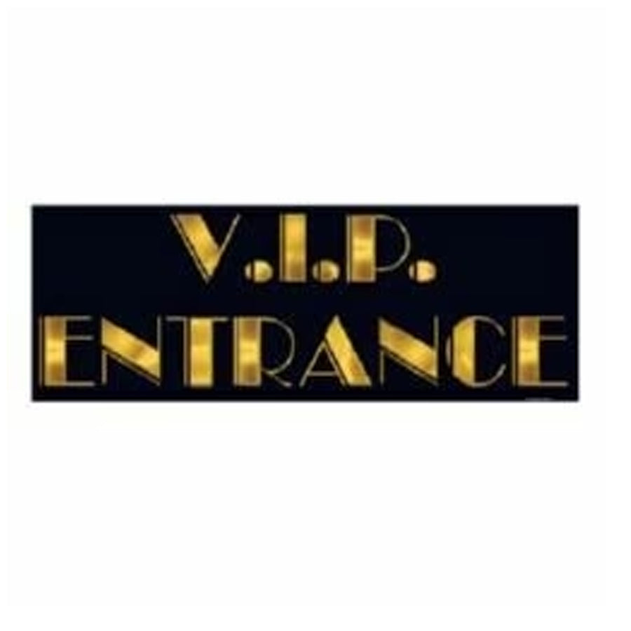 Awards Night VIP Entrance Sign Black &amp; Gold