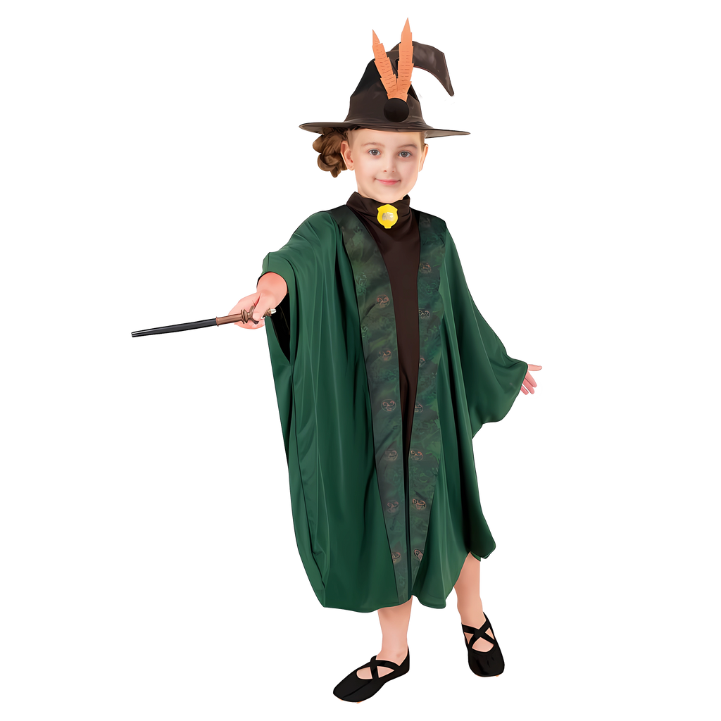 Green Wizard Costume 5 - 7 yrs 110 - 120 cm