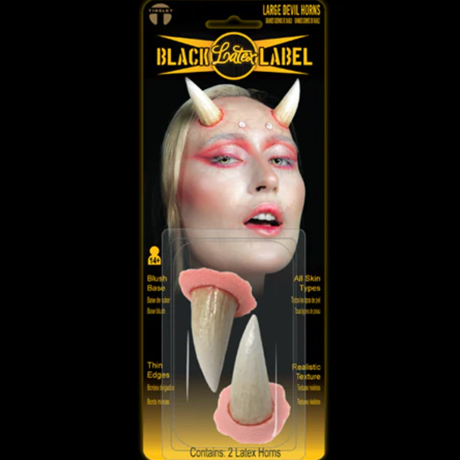 Black Label Latex Large Devil Horns